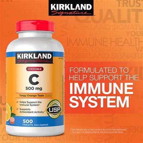 Viên Nhai Vitamin C 500mg Kirkland Signature 500 Viên