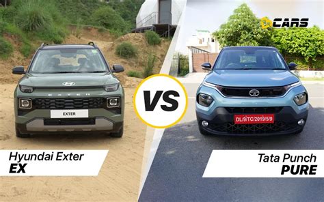 Hyundai Exter Ex Base Vs Tata Punch Pure Base Feature Comparison