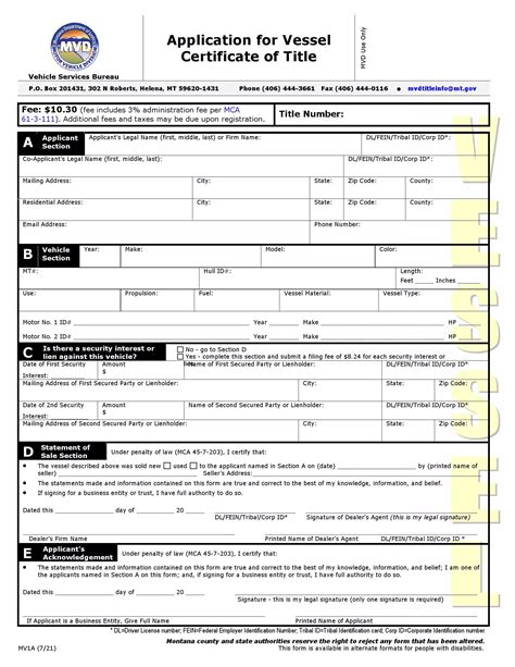 Free Montana Bill Of Sale Forms Pdf Formspal