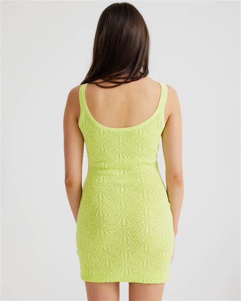 Sndys Josefina Mini Dress Lime Surfstitch