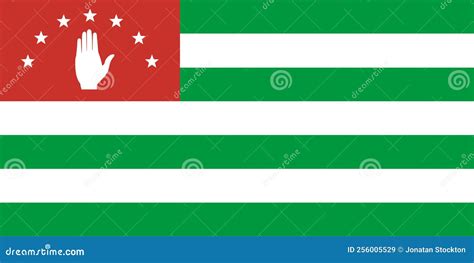 Abkhazia Flag Vector Illustration Stock Vector Illustration Of