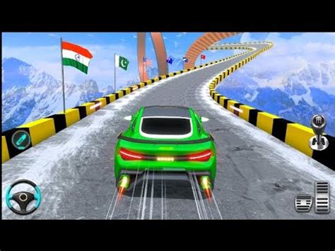 Mobil Balap Simulator Melewati Rintangan Mega Ramp Car Stunt Game