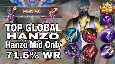 AGGRESSIVE TOP 1 GLOBAL TOP GLOBAL HANZO 71 5 WIN RATE GAMEPLAY BY