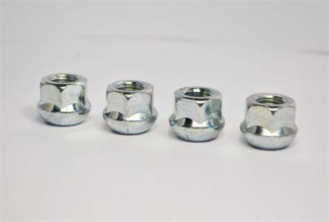 Set Of X M X Mm Hex Radius Open Alloy Wheel Nuts Silver Ebay