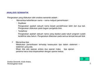 Analisis Semantik Ppt