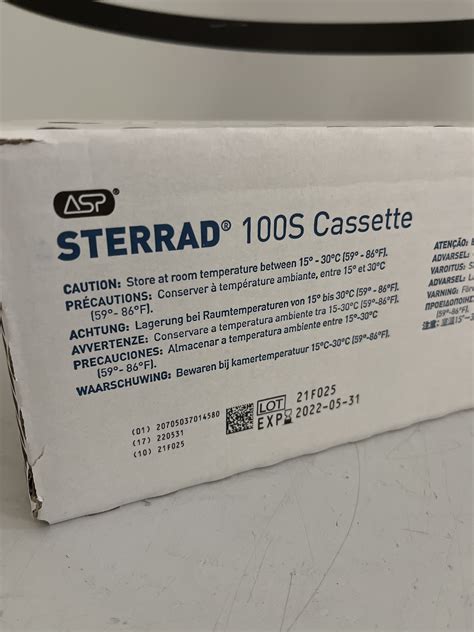 New Advanced Sterilization Products Asp Sterrad 10113 100s Cassette