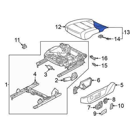 Volkswagen OE 5H0882357 Front Left Seat Cushion Pad