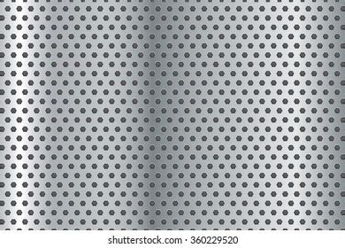 Metal Background Perforated Steel Texture Vector Stock Vector Royalty