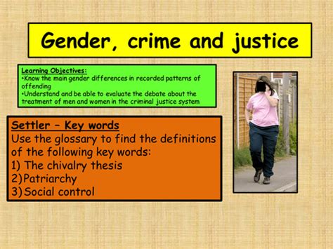 A Level Crime And Deviance Gender Crime And Justice Teaching Resources