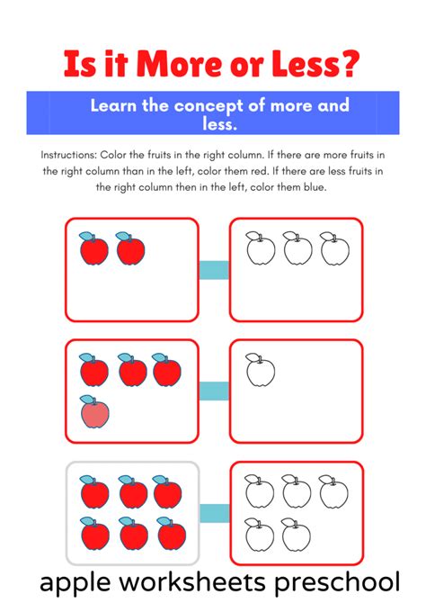 Apple Worksheets Preschool ( January 2025)