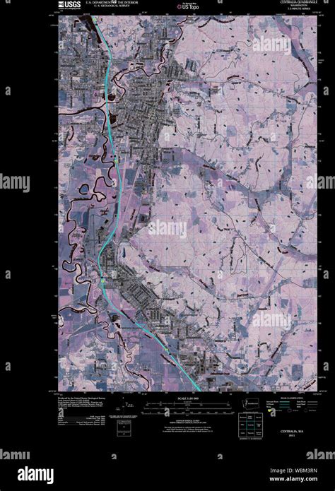 Centralia washington map hi-res stock photography and images - Alamy