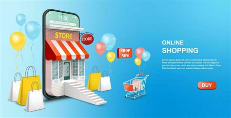 Shopping Online On Mobile Phone Application Or Website Concept Digital