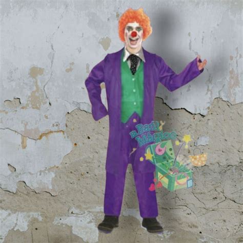 Disfraz Guason Joker Morado Adulto Corbata Incluida Cuotas Sin Inter S