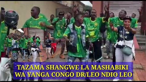 Live Waooh TAZAMA SHANGWE LA MASHABIKI WA YANGA CONGO LEO NDIO LEO