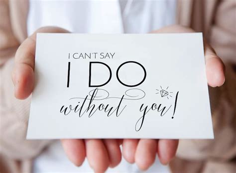 I Cant Say I Do Without You Card Bridesmaid Proposal Card Etsy