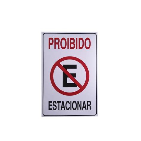 Kit 10 Placas de Sinalização Proibido Estacionar 10 unidades Mercadão