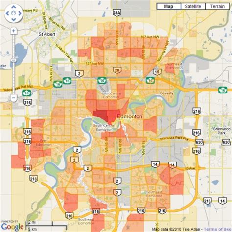 Edmonton Neighbourhood Map | Gadgets 2018