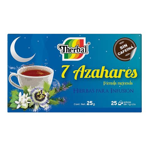 Té 7 Azahares 25 Sobres Cafeine Free Tea Therbal Walmart