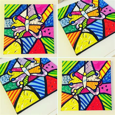 Borboleta Romero Britto Tela 30x30