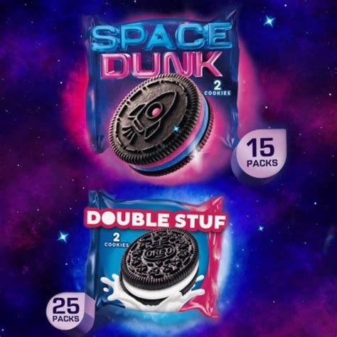 Oreo Space Dunk Double Stuf Sandwich Cookies Variety Pack Oz