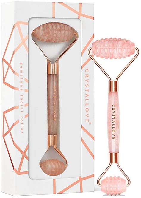 Crystallove 3d Rose Quartz Roller Facial Roller 3d Makeupjp