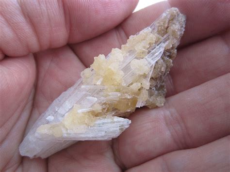 Scolecite With Brown Calcite Crystals From By Collectorman2008