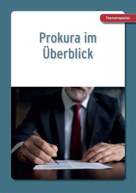 Prokura im Überblick