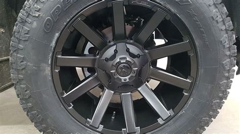 20x10 Fuel Wheels D437 Contra Matte Black Off Road Rims 4pcs Ebay