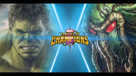 Hulk Vs Man Thing Marvel Contest Of Champions Youtube