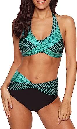 Amazon Zando Halter Bikini Swimsuits For Women Two Piece Bathing