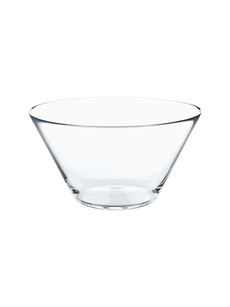 11 in Glass Salad Bowl - Abbey Party Rents - Reliable. Responsive. Respectful.