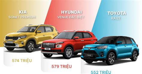 Kia Sonet Hyundai Venue Toyota Raize Cuộc Chiến Của Dòng Cuv Hạng A