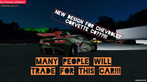 NEW DESIGN FOR CORVETTE C8 IN CPM CAR PARKING MULTIPLAYER