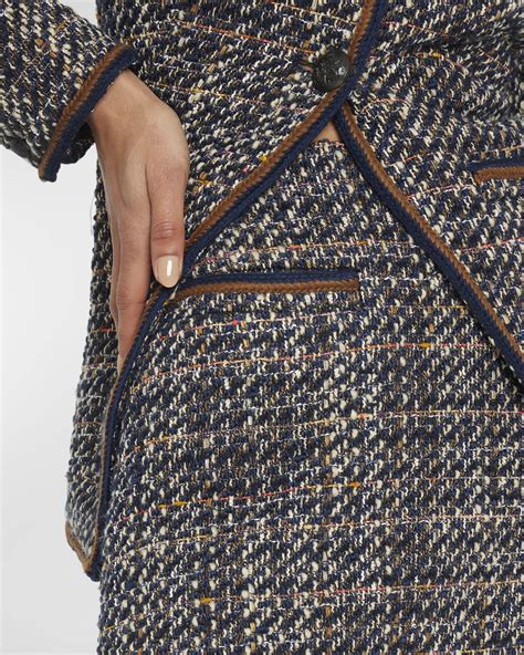 Veronica Beard Perry Tweed Mini Skirt Neiman Marcus