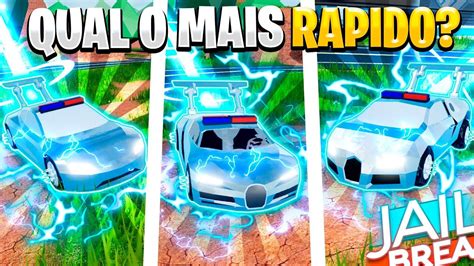 A NOVA BUGATTI É O CARRO MAIS RÁPIDO DO JAILBREAK COMPARANDO OS