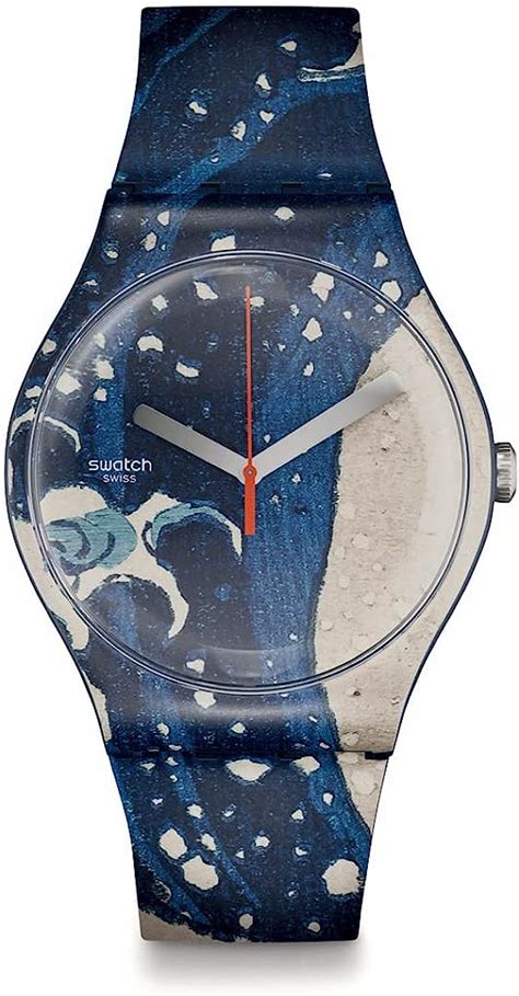 Swatch Montre The Great Wave Off Kanawaga Amazon Fr Mode