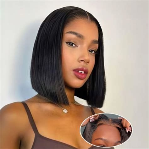 Karlami Bob Wig Human Hair Glueless Wigs Human Hair Pre