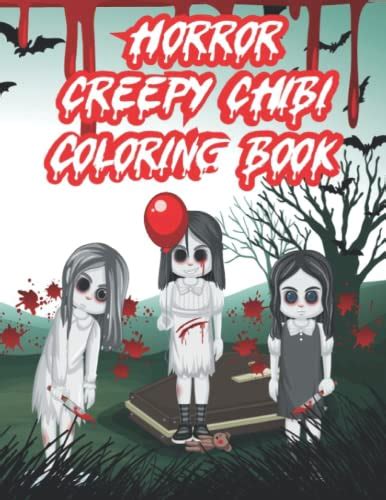 Creepy Horror Chibi Coloring Book Creepy Chibi Cute Horror Coloring