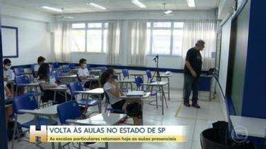 Jornal Hoje Escolas Particulares Do Estado De Sp Retomam Aulas