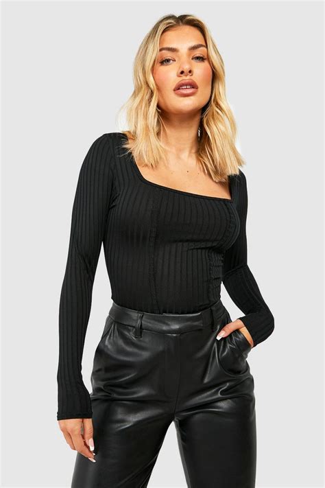 Rib Corset Longline Corset Top Boohoo