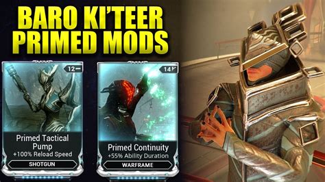 Prime Continuity 2 Primed Reload Speed Mods Baro Ki Teer Warframe