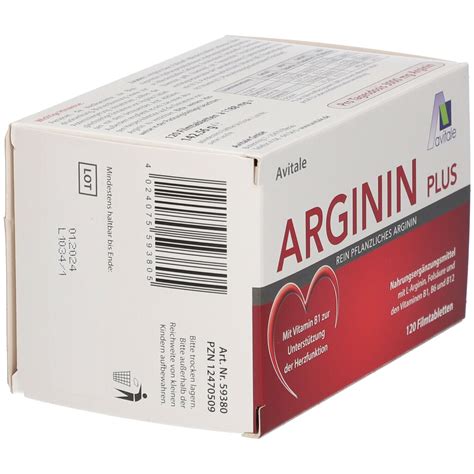 Avitale Arginin Plus 120 St Shop Apotheke