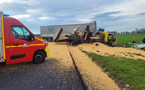 Saint Goin Un Mort Dans Un Accident Entre Deux Poids Lourds La