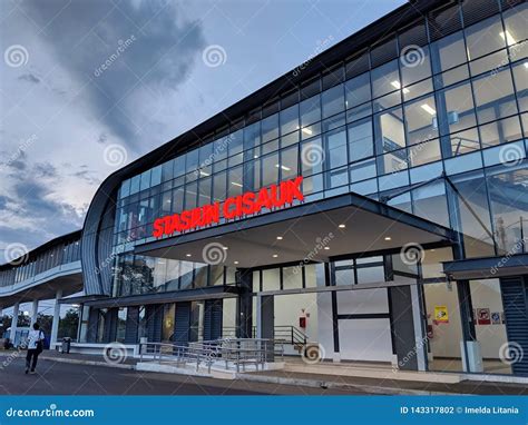 Cisauk Station In Serpong Editorial Photography Image Of Exterior