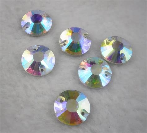 Lots Faces Flat Round Clear Ab Glass Crystal Rhinestone Faceted Flat