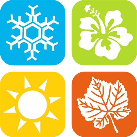 Clipart - Seasons Icons