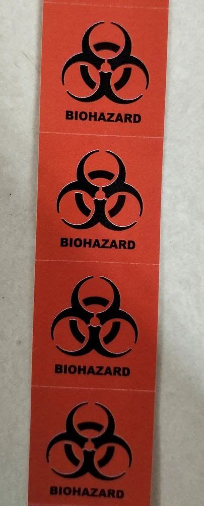 Biohazard Sticker 25 X25cm At Best Price In Chennai Id 2853680780491