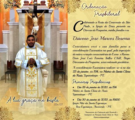 Ordena O Sacerdotal Do Di Cono Jos Marcos Bezerra Diocese De Pesqueira