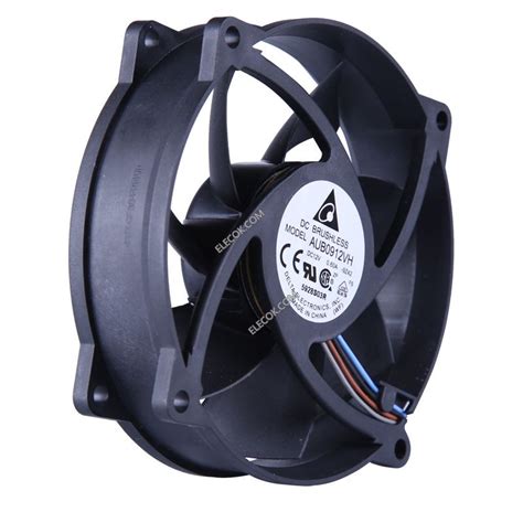 DELTA AUB0912VH 12V 0 60A 4wires Cooling Fan Round Shape