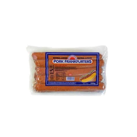 farmers choice extra long pork frankfurters  tuma